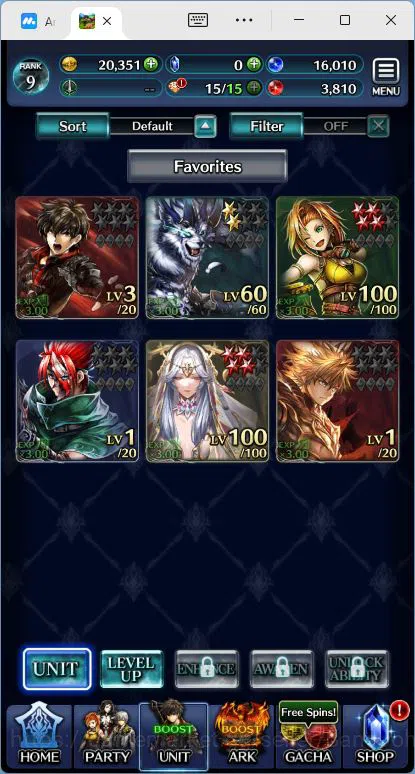 Last Cloudia Accounts GLOBAL|Rank 9|Collab Swordsman,MBRei|Other Unit GL image 2