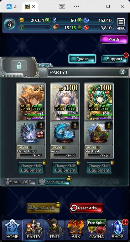 Last Cloudia Accounts GLOBAL|Rank 9|Collab Swordsman,MBRei|Other Unit GL image 3