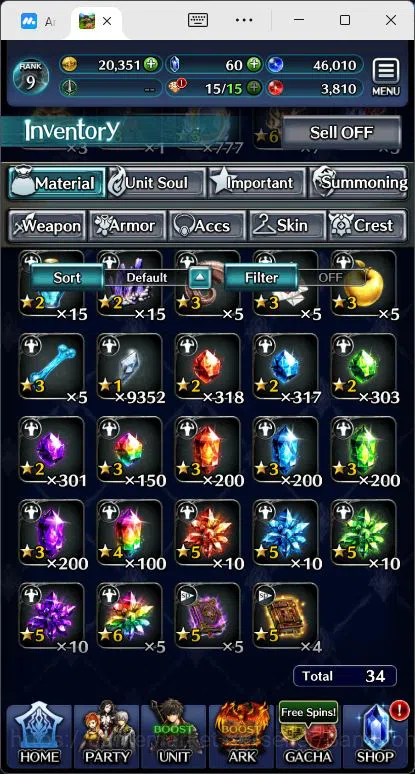 Last Cloudia Accounts GLOBAL|Rank 9|Collab Swordsman,MBRei|Other Unit GL image 8
