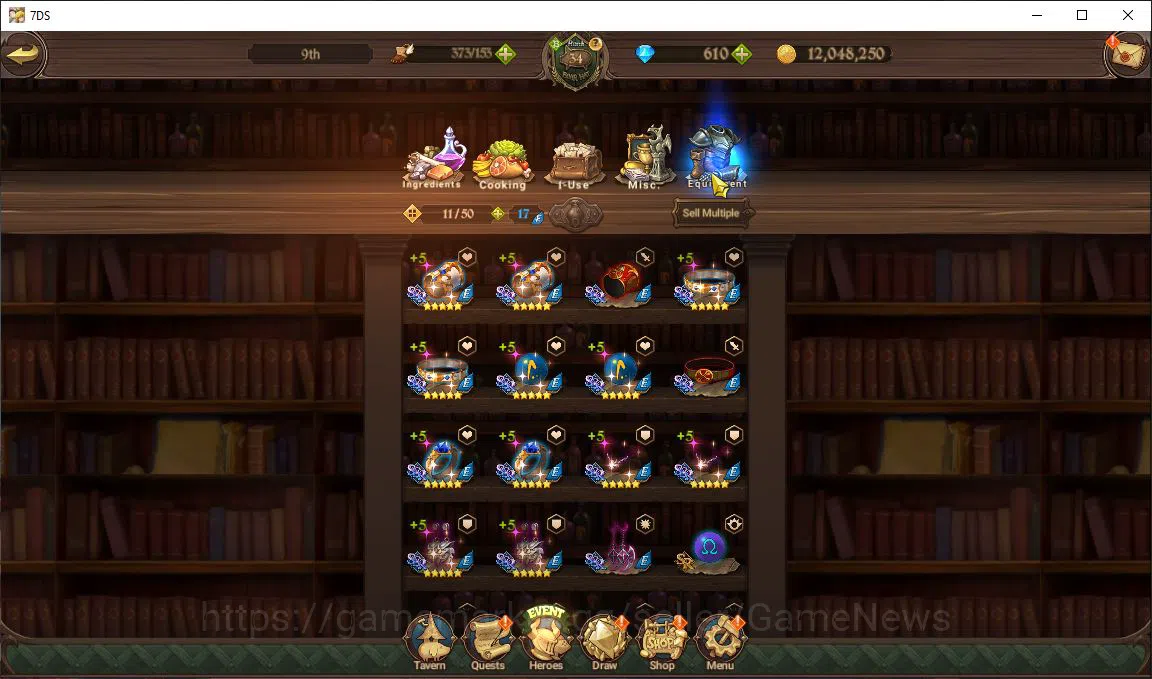 The Seven Deadly Sins: Grand Cross Accounts Midgame Global|1,4M CC|610 DM|1 LR+5 13
