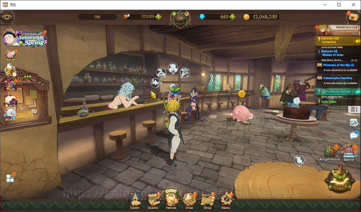 The Seven Deadly Sins: Grand Cross Accounts Midgame Global|1,4M CC|610 DM|1 LR+5 2