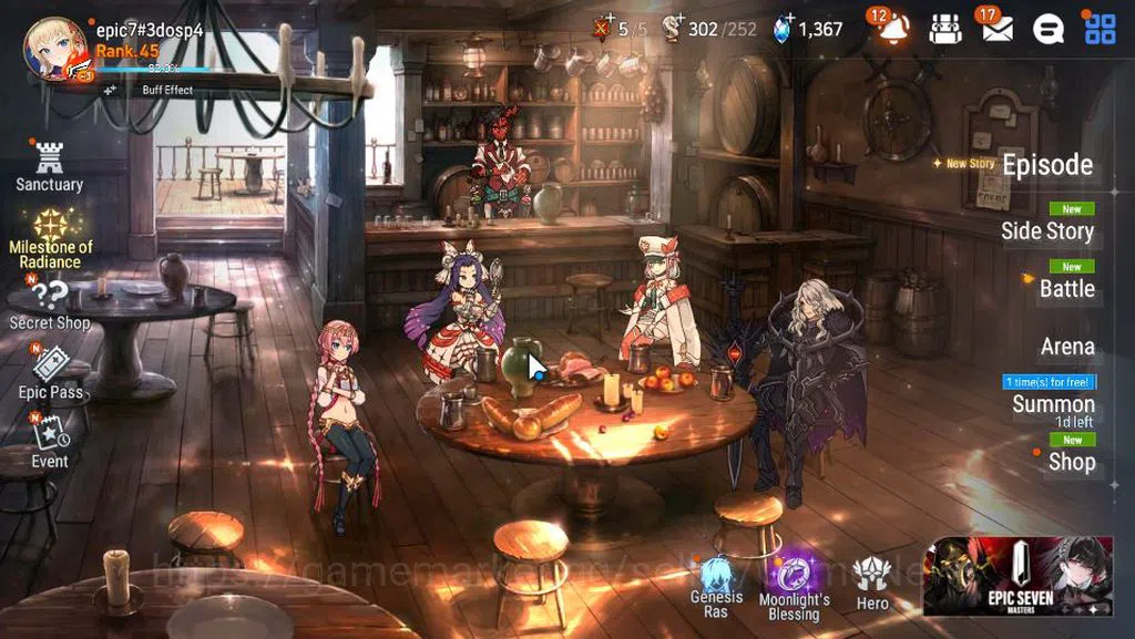 Epic Seven Accounts GLOBAL Unverif|New Era|6 ML(Ruele oL,F Cecilia,F L image 1