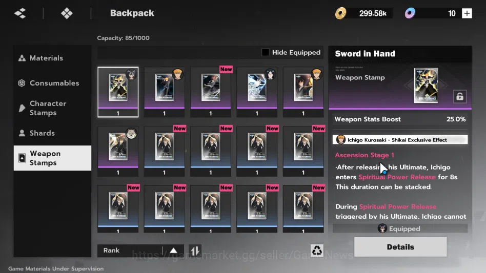 BLEACH: Soul Resonance Accounts Nuverse SEA |STARTER Lv14|2 SRR(Ichigo+Sajin)8SR(I image 5
