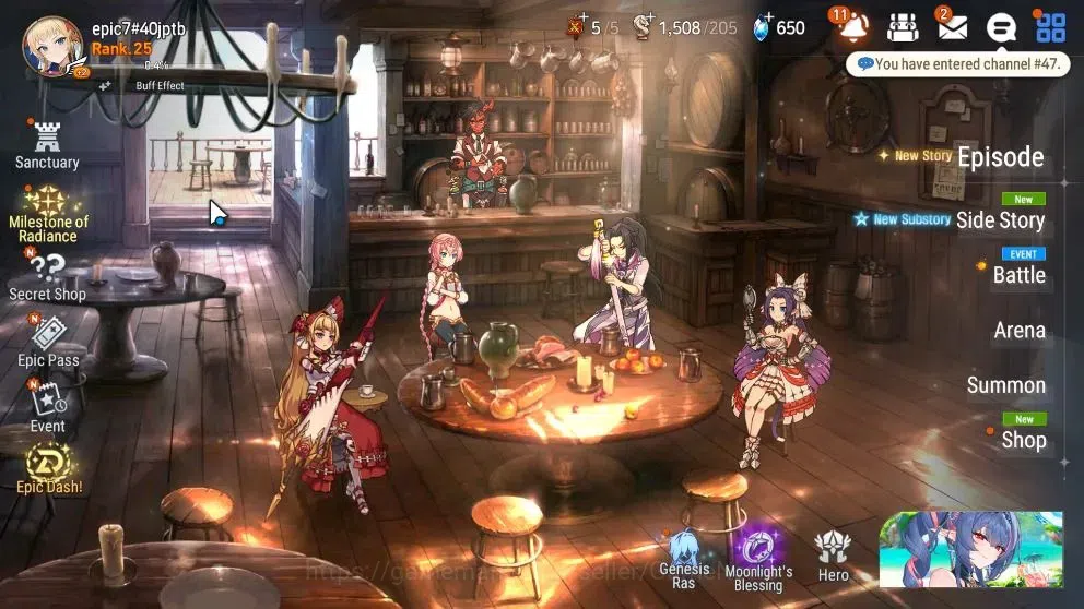 Epic Seven Accounts Limited Hero Global UnVerif|NewEra|2 ML(Rihana&Luc,Lionheart Cermia)+Abyss Fumyr,Jenua,Fumyr,etc|PoH 1