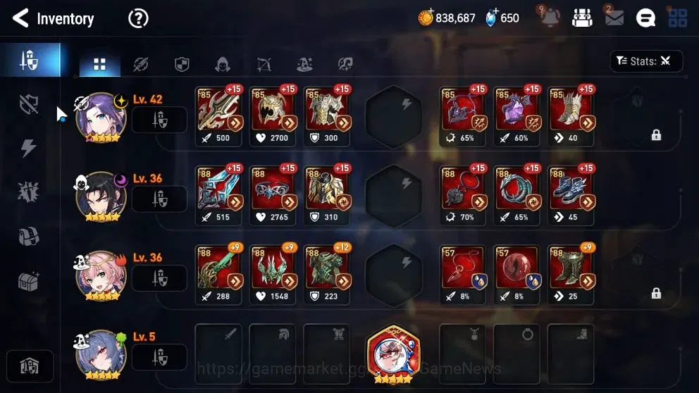 Epic Seven Accounts Limited Hero Global UnVerif|NewEra|2 ML(Rihana&Luc,Lionheart Cermia)+Abyss Fumyr,Jenua,Fumyr,etc|PoH 15