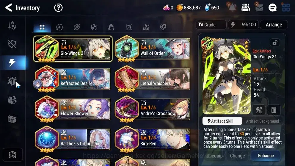 Epic Seven Accounts Limited Hero Global UnVerif|NewEra|2 ML(Rihana&Luc,Lionheart Cermia)+Abyss Fumyr,Jenua,Fumyr,etc|PoH 17