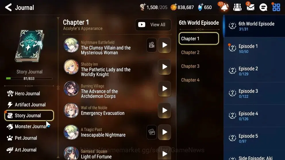 Epic Seven Accounts Limited Hero Global UnVerif|NewEra|2 ML(Rihana&Luc,Lionheart Cermia)+Abyss Fumyr,Jenua,Fumyr,etc|PoH 7