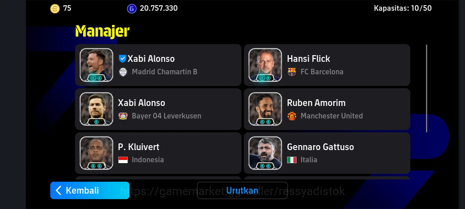 eFootball Accounts Legends & Iconic Players EFOOTBALL 2026 | KOLLER TARGET MAN, PELE, PACK BARCELONA OLD, 10 MANAGER 2