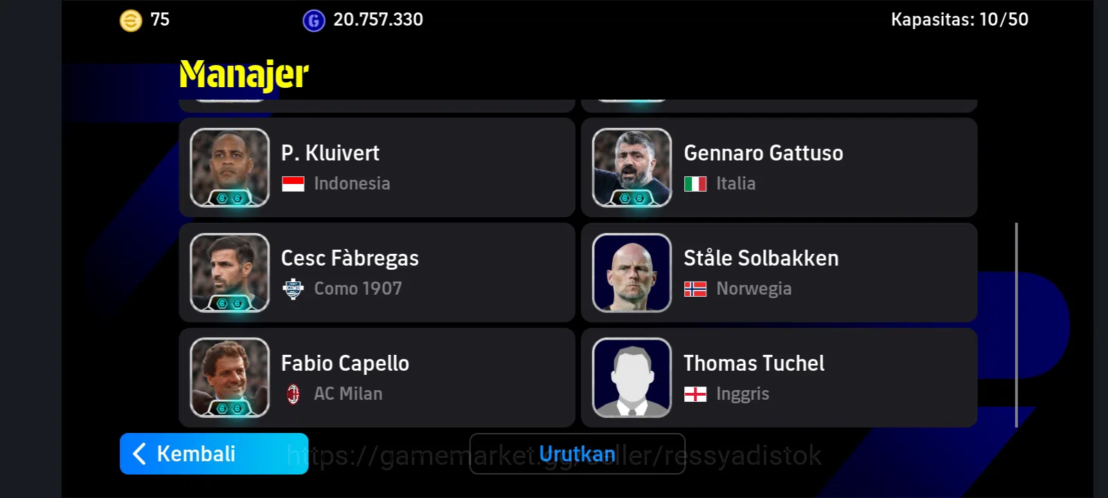 eFootball Accounts Legends & Iconic Players EFOOTBALL 2026 | KOLLER TARGET MAN, PELE, PACK BARCELONA OLD, 10 MANAGER 3