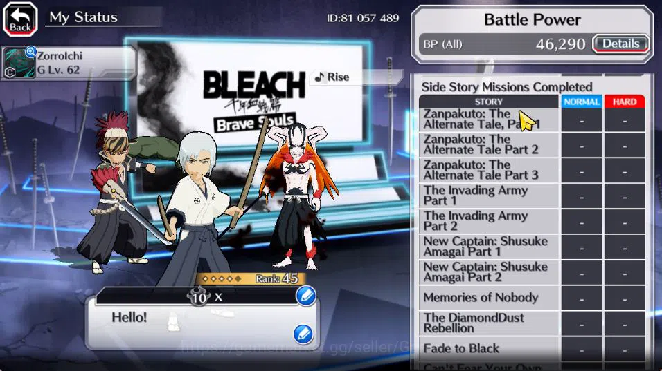 Bleach: Brave Souls Accounts [GLOBAL]6K Orb+Fresh All Story|Jushiro Soul Reaper image 5