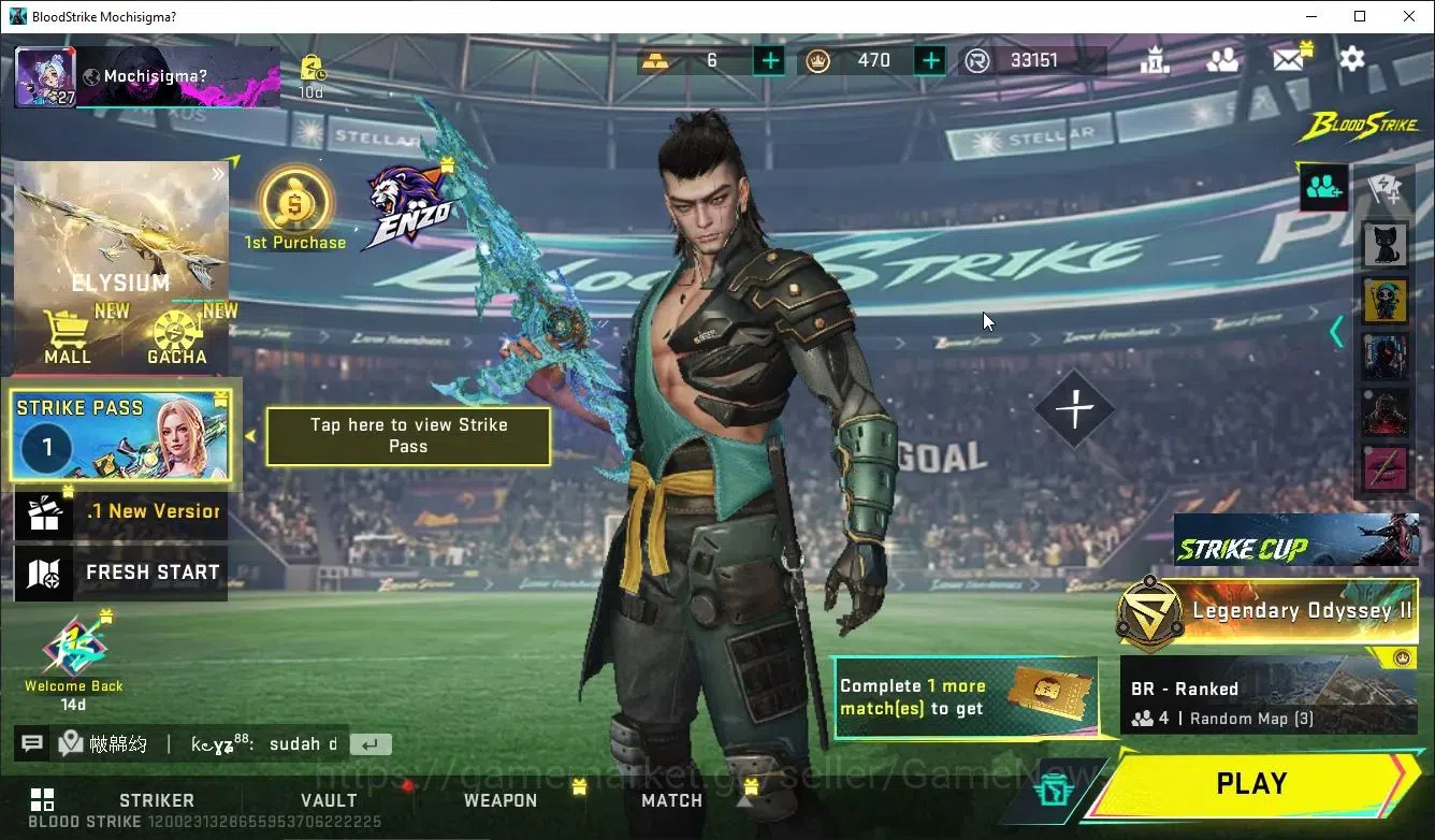 Blood Strike Accounts ASIA|ETERNAL Lv5 KAG6-InkForge,Lv2 UZI-Star+2 ULTR image 1