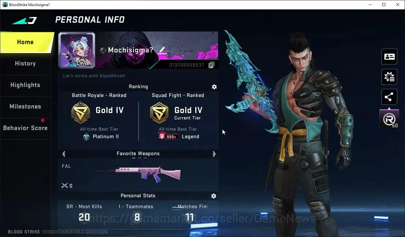 Blood Strike Accounts ASIA|ETERNAL Lv5 KAG6-InkForge,Lv2 UZI-Star+2 ULTR image 2