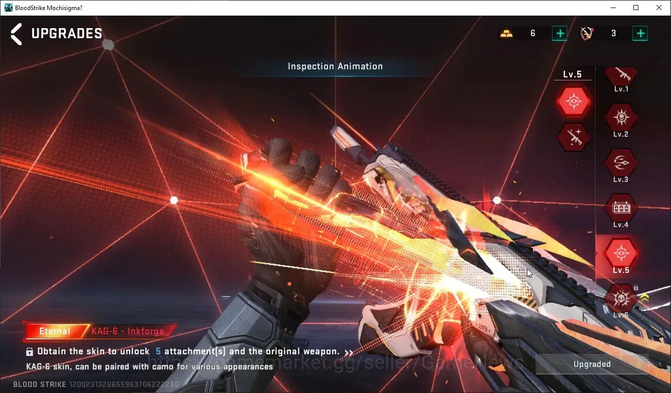 Blood Strike Accounts ASIA|ETERNAL Lv5 KAG6-InkForge,Lv2 UZI-Star+2 ULTR image 6