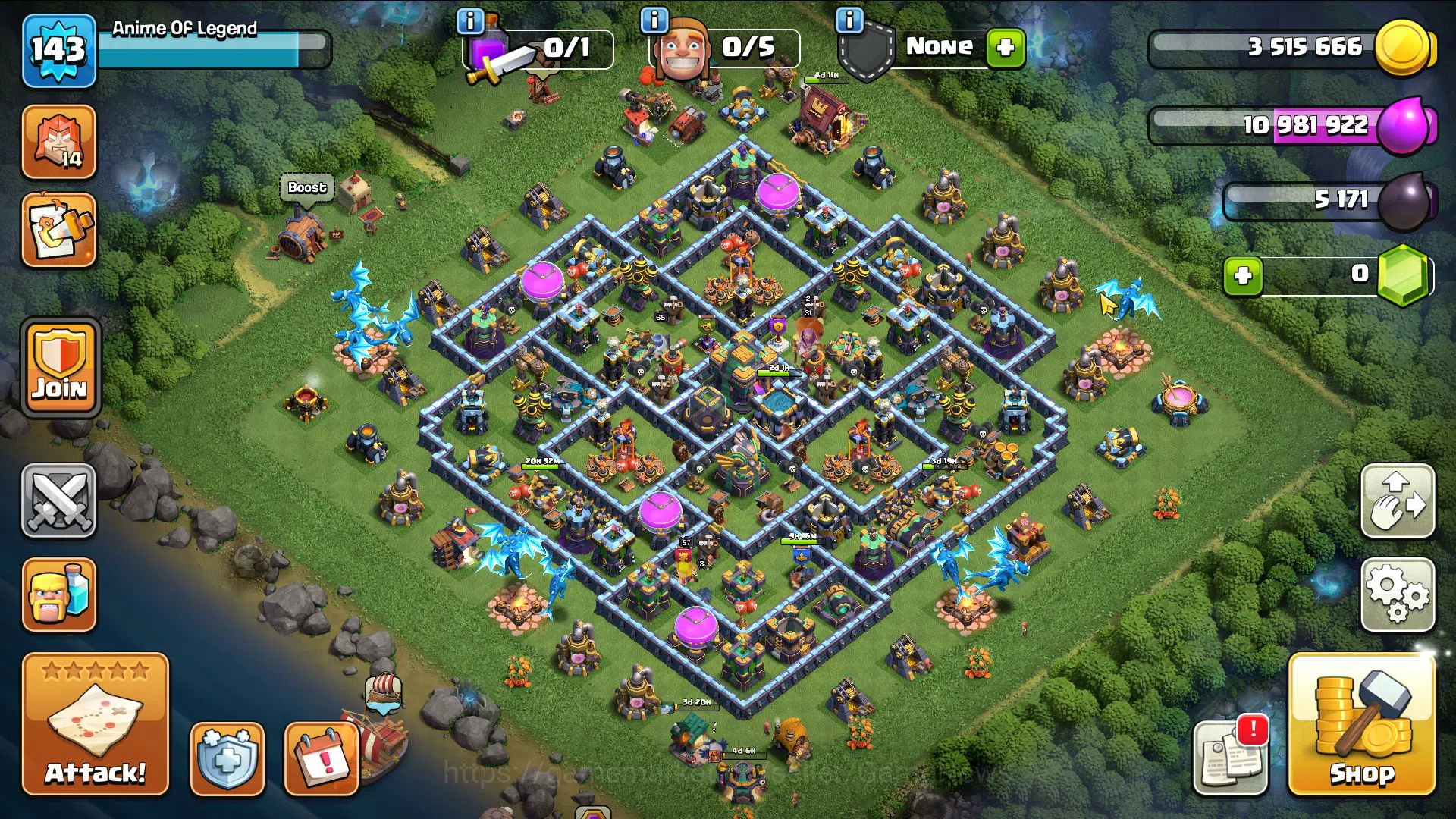 Clash of Clans Accounts Mid-Tier TH 14 -BH 9|LV 143|HH 7|BK 57,AQ 65,GW 31,MP 42,RC 22|CN OFF|Protect OFF|TAKE MAIL(COC2005) 10