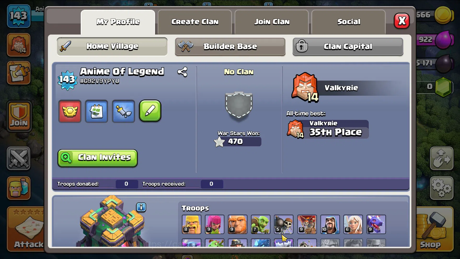 Clash of Clans Accounts Mid-Tier TH 14 -BH 9|LV 143|HH 7|BK 57,AQ 65,GW 31,MP 42,RC 22|CN OFF|Protect OFF|TAKE MAIL(COC2005) 2