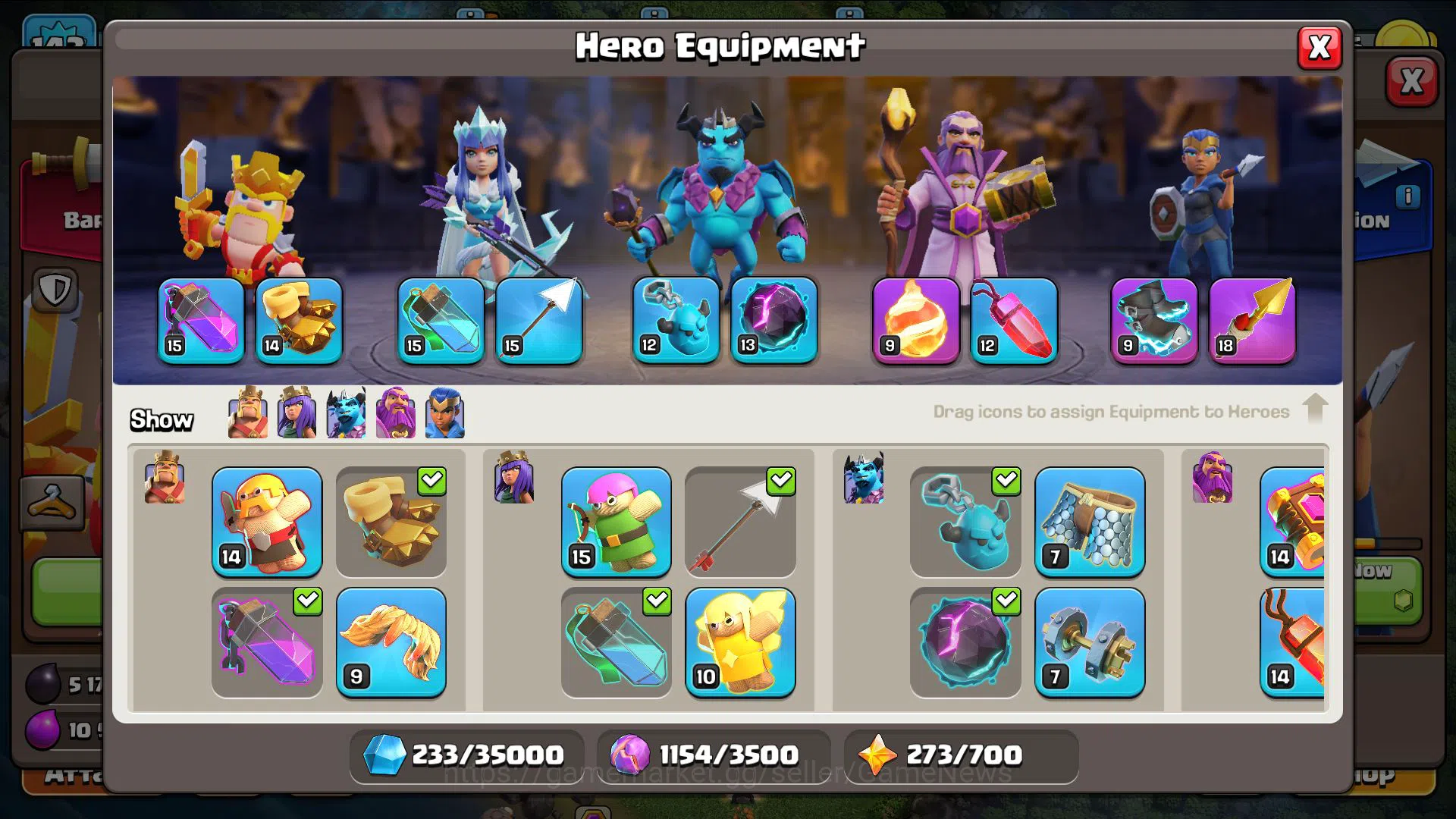 Clash of Clans Accounts Mid-Tier TH 14 -BH 9|LV 143|HH 7|BK 57,AQ 65,GW 31,MP 42,RC 22|CN OFF|Protect OFF|TAKE MAIL(COC2005) 4