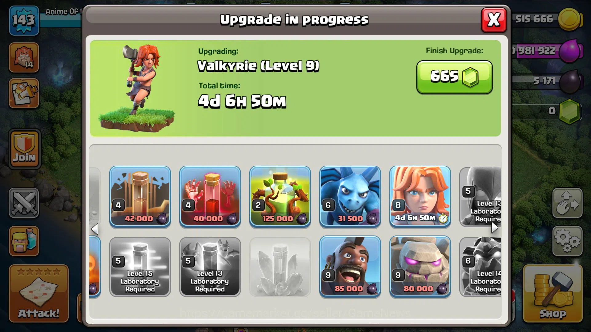 Clash of Clans Accounts Mid-Tier TH 14 -BH 9|LV 143|HH 7|BK 57,AQ 65,GW 31,MP 42,RC 22|CN OFF|Protect OFF|TAKE MAIL(COC2005) 5