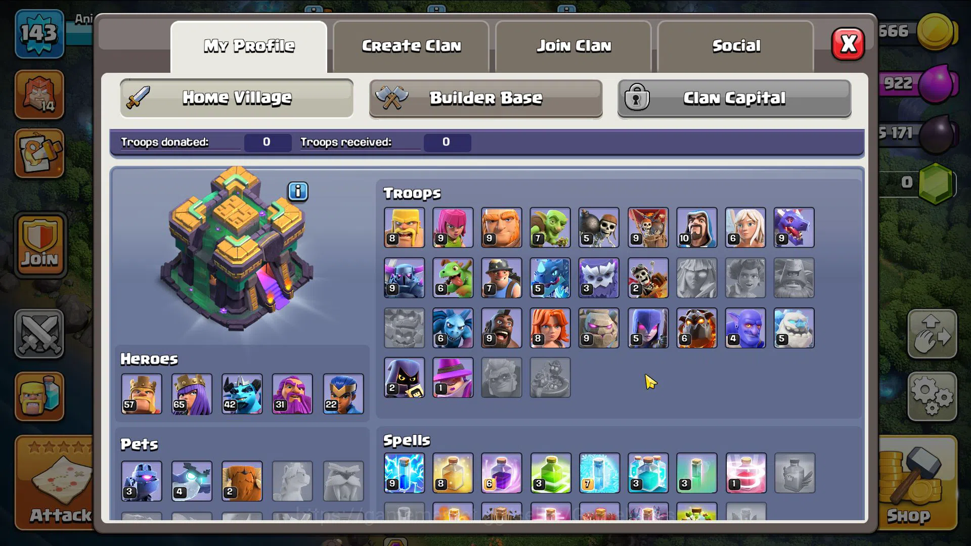 Clash of Clans Accounts Mid-Tier TH 14 -BH 9|LV 143|HH 7|BK 57,AQ 65,GW 31,MP 42,RC 22|CN OFF|Protect OFF|TAKE MAIL(COC2005) 6