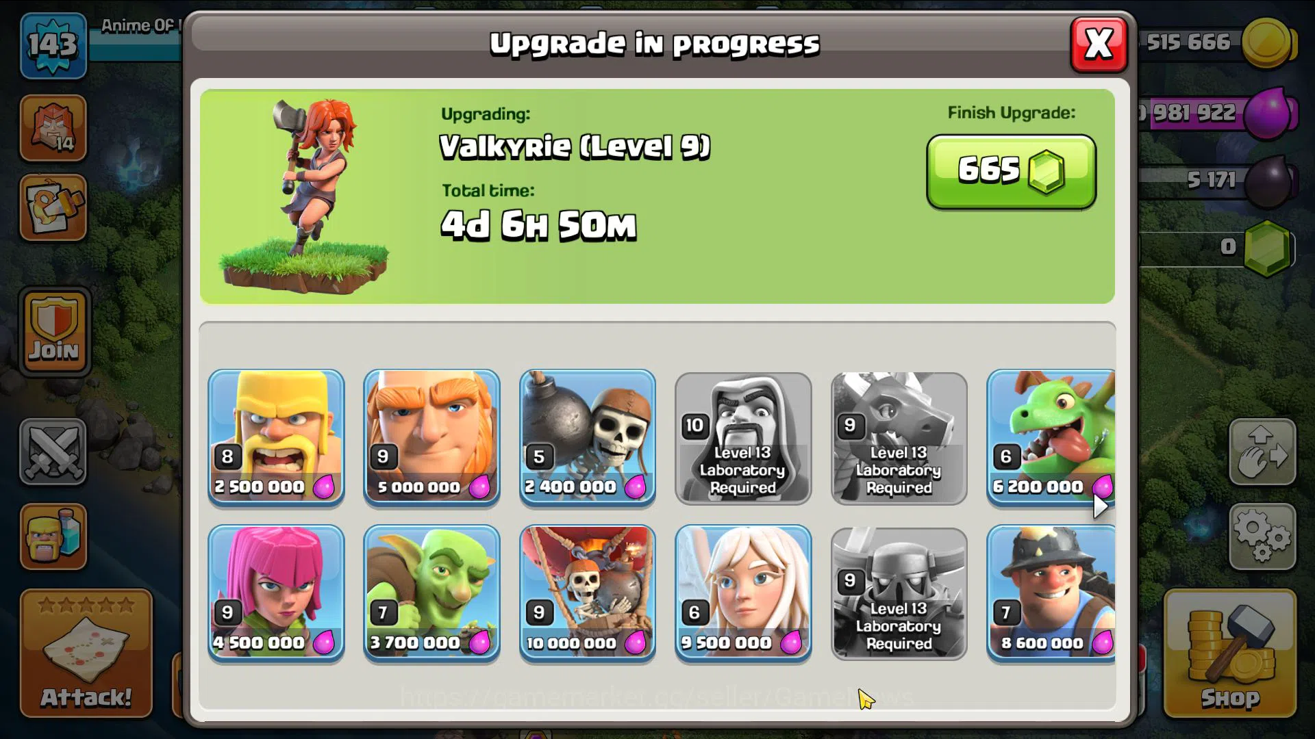 Clash of Clans Accounts Mid-Tier TH 14 -BH 9|LV 143|HH 7|BK 57,AQ 65,GW 31,MP 42,RC 22|CN OFF|Protect OFF|TAKE MAIL(COC2005) 8