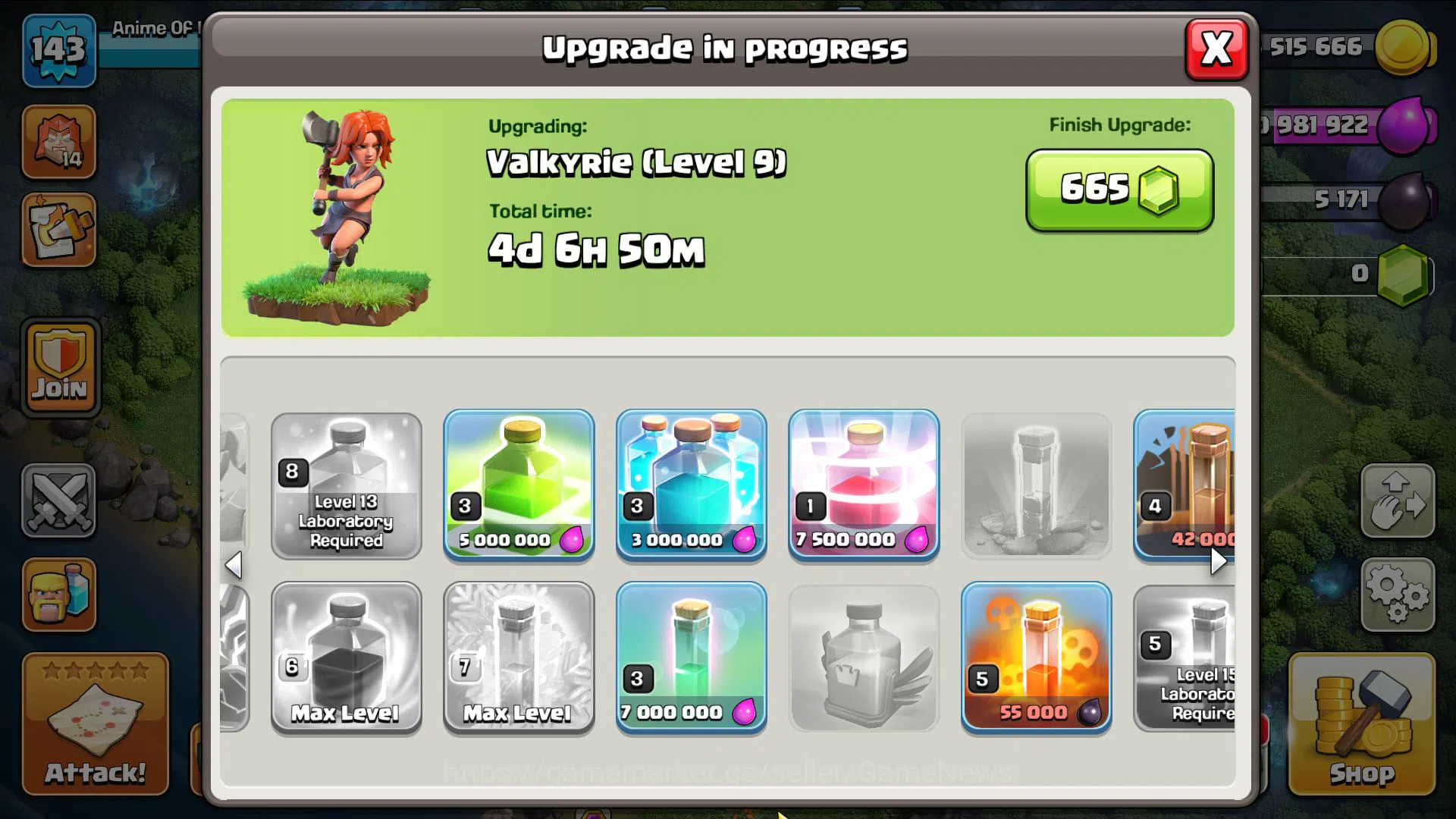 Clash of Clans Accounts Mid-Tier TH 14 -BH 9|LV 143|HH 7|BK 57,AQ 65,GW 31,MP 42,RC 22|CN OFF|Protect OFF|TAKE MAIL(COC2005) 9