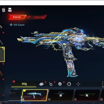 Blood Strike Accounts Collab Skin ASIA|ETERNAL MP7 Tidesong Lv4|Collab AOT M4A1 Battle of Faith,Female Titan|3 Ultra Vector