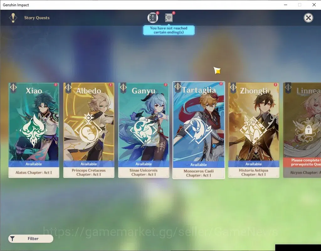 Genshin Impact Accounts ASIA|AR45|2Limited+28(*4Character)|Ayato,Chasca|Re image 13