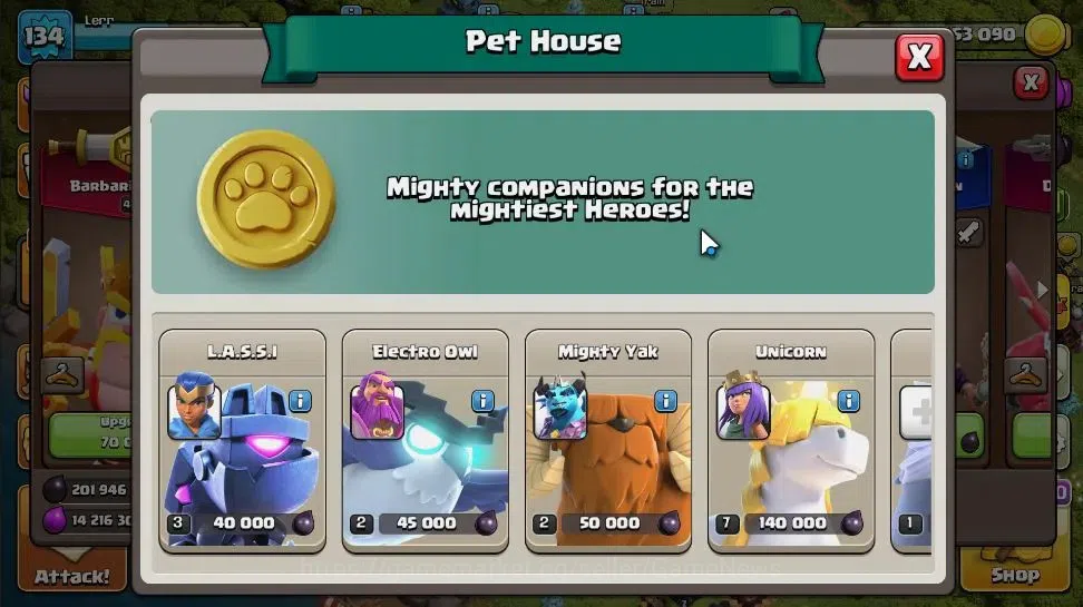 Clash of Clans Accounts LV 134|TH 17-BH 10|HH 9|Limited Skin|BK 44,AQ 67,G image 17