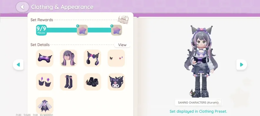 Heartopia Accounts SEA |DG Lv 11|Full Set Sanrio ( Kuromi n My Melody ) + Cars & Other Cute Outfit|All Hobbies Lv 2|639 Wish 1