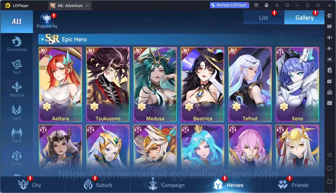 Mobile Legends: Adventure Accounts Global |LV 326|1,4B Power|VIP 10|Camp 75-45|Hero 257|18 Nexus|35Awaken|15UR|5Epic|42Rare 11