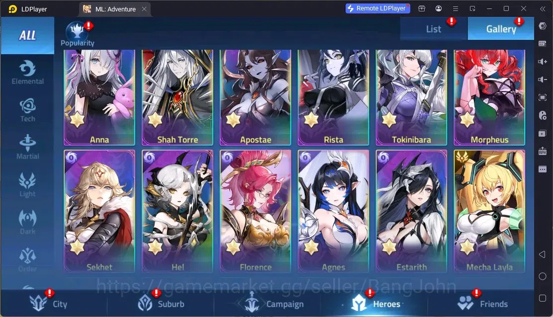 Mobile Legends: Adventure Accounts Global |LV 326|1,4B Power|VIP 10|Camp 75-45|Hero 257|18 Nexus|35Awaken|15UR|5Epic|42Rare 13