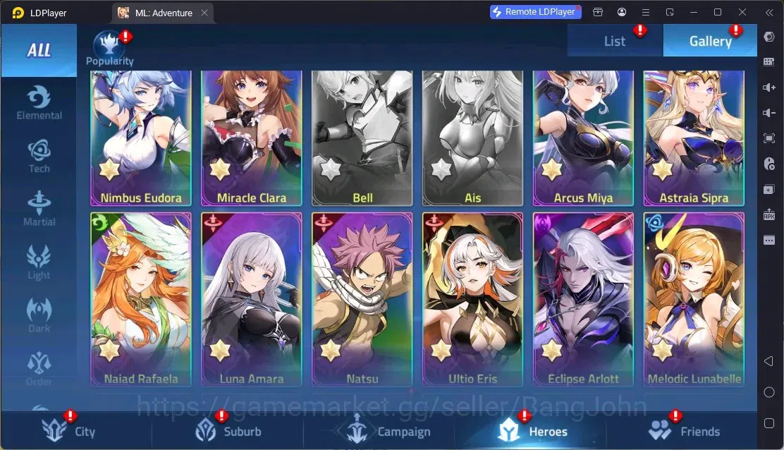 Mobile Legends: Adventure Accounts Global |LV 326|1,4B Power|VIP 10|Camp 75-45|Hero 257|18 Nexus|35Awaken|15UR|5Epic|42Rare 14