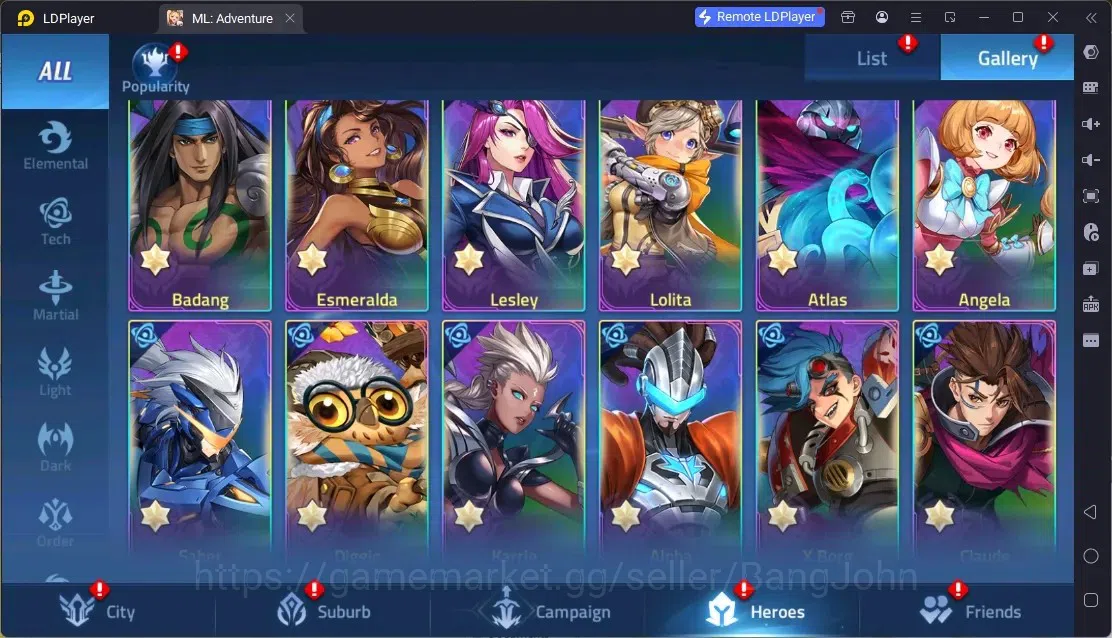 Mobile Legends: Adventure Accounts Global |LV 326|1,4B Power|VIP 10|Camp 75-45|Hero 257|18 Nexus|35Awaken|15UR|5Epic|42Rare 16