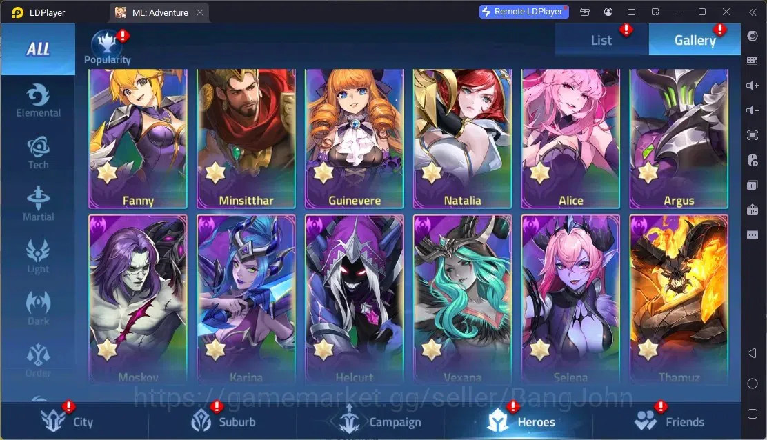 Mobile Legends: Adventure Accounts Global |LV 326|1,4B Power|VIP 10|Camp 75-45|Hero 257|18 Nexus|35Awaken|15UR|5Epic|42Rare 19
