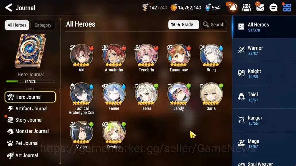 Epic Seven Accounts GLOBAL Unverif|4 ML(Empyrean Ilnav,Sea Phantom Pol image 7