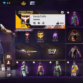 Free Fire Accounts INDONESIA - DANA PELAJAR - COCOK BUAT PRIBADI