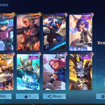 Mobile Legends: Bang Bang Accounts Others Global|107 Hero|Skin 176|Renowned|KOF Gusion Aurora Karina|SABER Saber