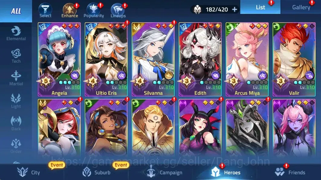 Mobile Legends: Adventure Accounts Global |LV 141| 49153k Power |VIP 9| Camp 54-16 |3 image 3