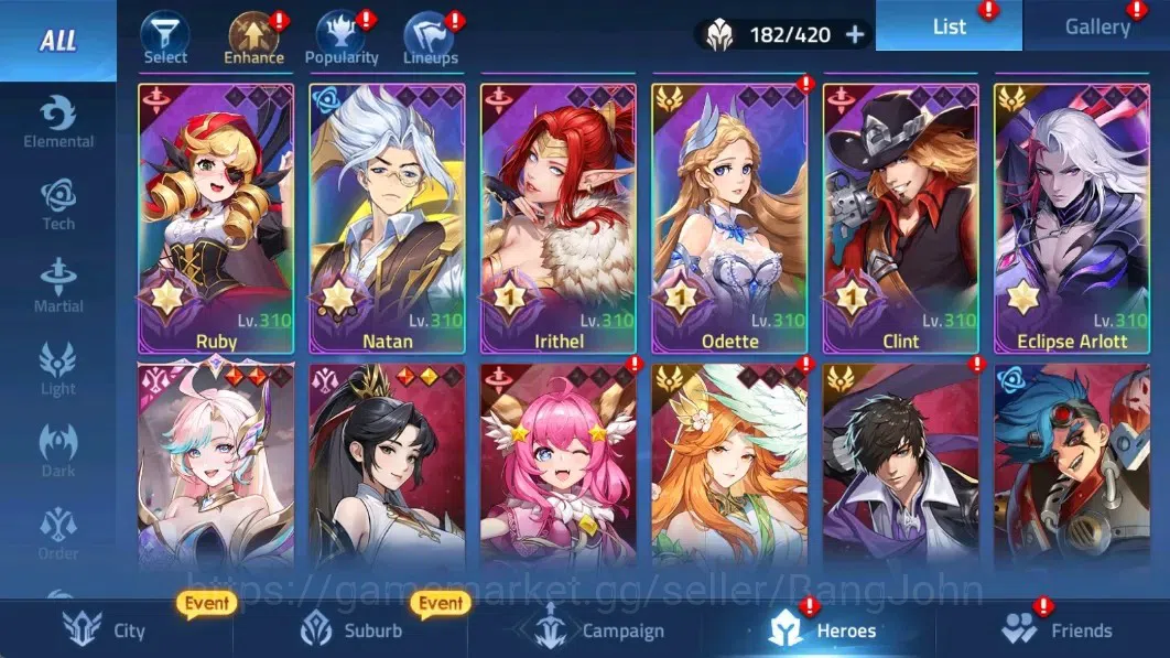 Mobile Legends: Adventure Accounts Global |LV 141| 49153k Power |VIP 9| Camp 54-16 |3 image 4
