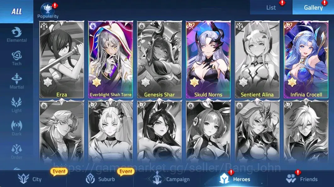 Mobile Legends: Adventure Accounts Global |LV 141| 49153k Power |VIP 9| Camp 54-16 |3 image 7