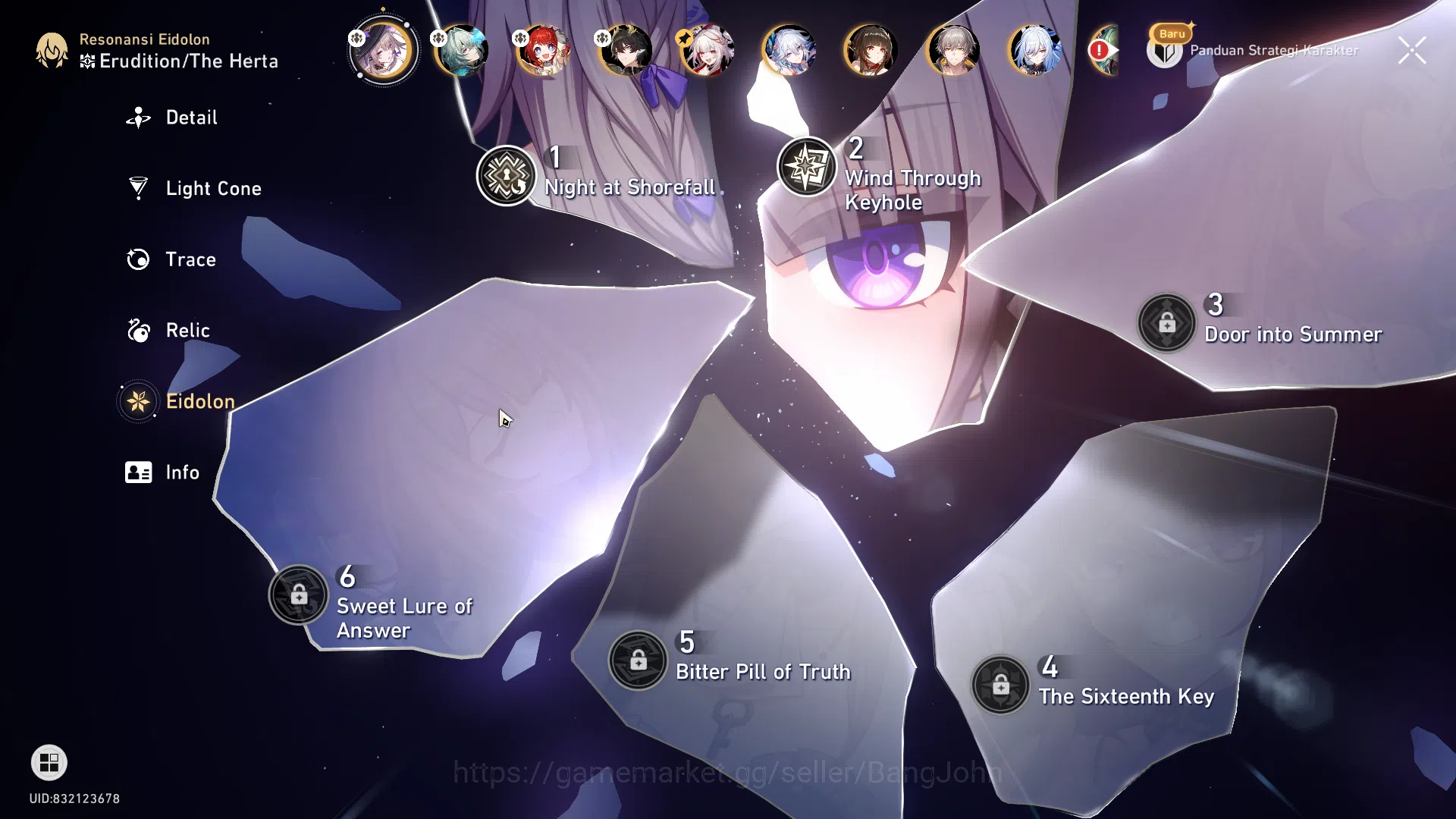 Honkai Star Rail Accounts ASIA | TL 70 | MC Male | The Herta Sign, Anaxa Sig image 2