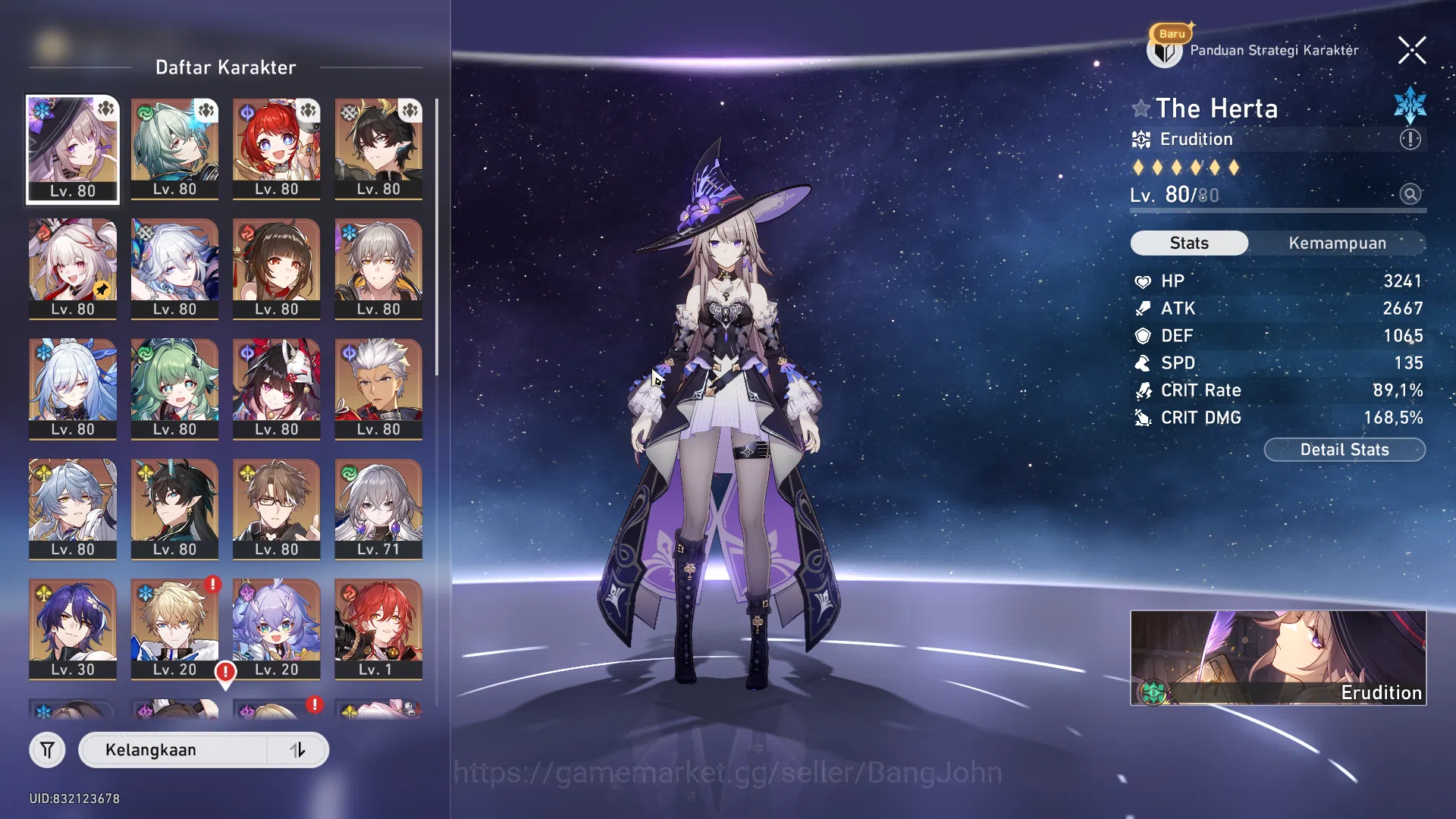 Honkai Star Rail Accounts ASIA | TL 70 | MC Male | The Herta Sign, Anaxa Sig image 4