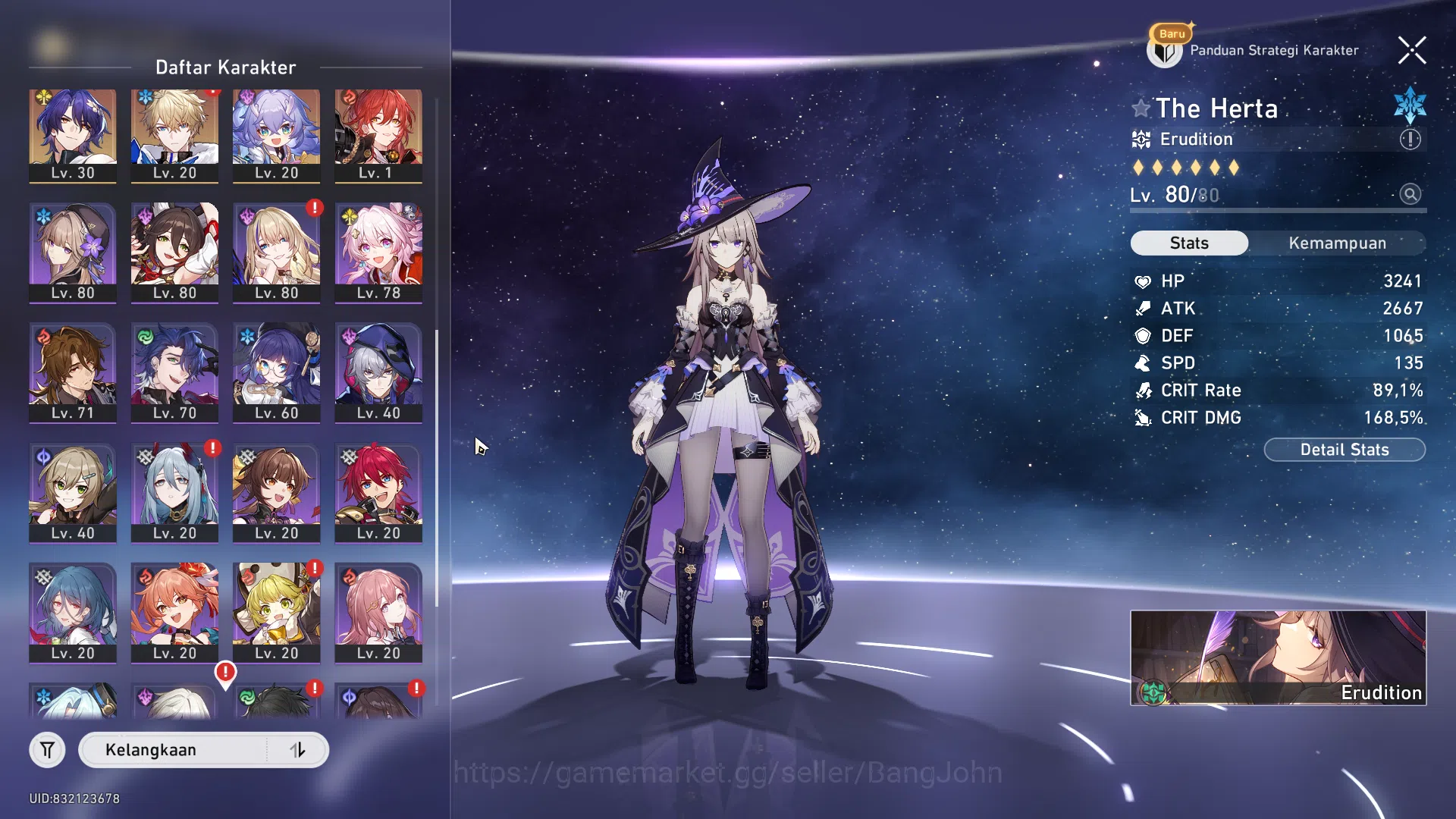 Honkai Star Rail Accounts ASIA | TL 70 | MC Male | The Herta Sign, Anaxa Sig image 5