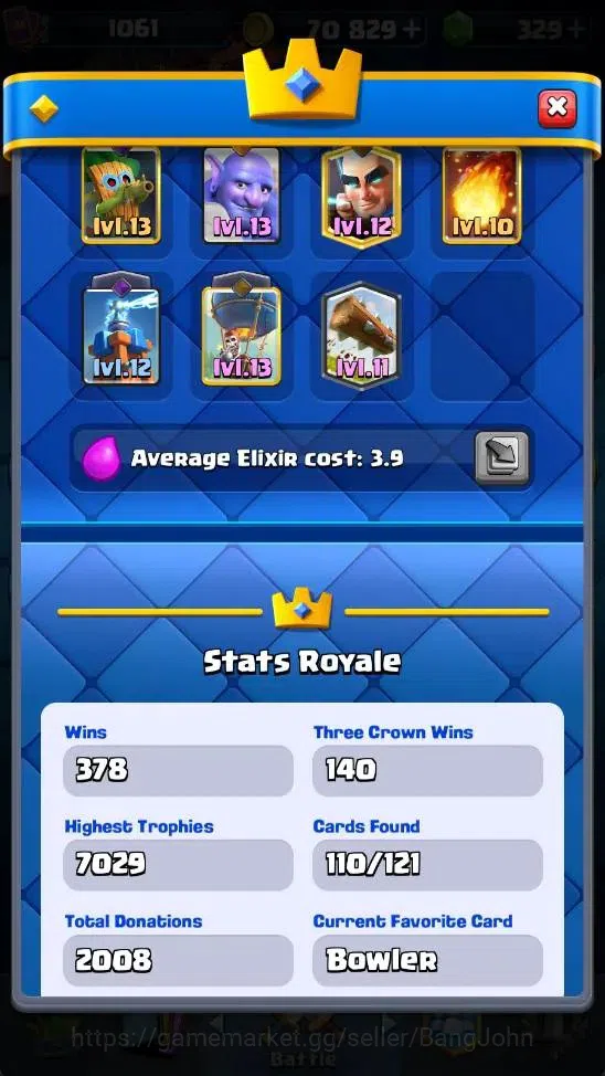 Clash Royale Accounts Mobile |KTL 12|Trophy 7000|4 Evo|2 Heroes|3 Champ  image 3