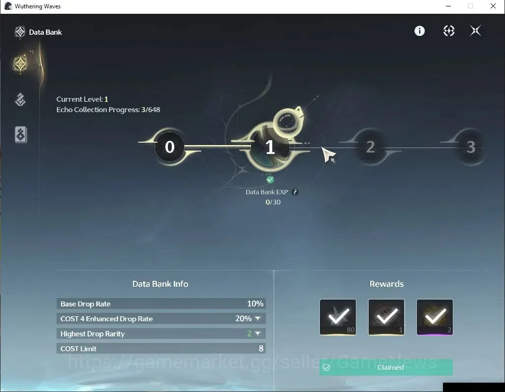 Wuthering Waves Accounts SEA|UL 8 | 1 Limited | [Hiyuki] | Data Bank Lv1 |  image 4