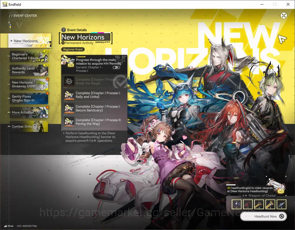 Arknights: Endfield Accounts ASIA|Fresh Starter(Lv3)|SSR 2(1Limit) [Yvonne],Ard image 7