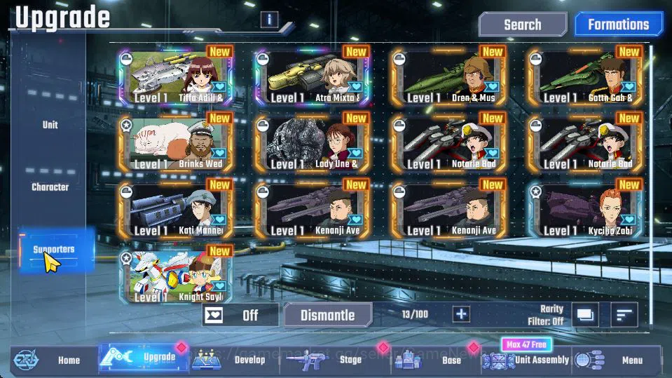 SD Gundam G Generation ETERNAL Accounts [Global]Rank 37|155K DM| 6 UR | Striker Custom,Gundam Ez8,Nu Gundam,Narrative,Gundam 2
