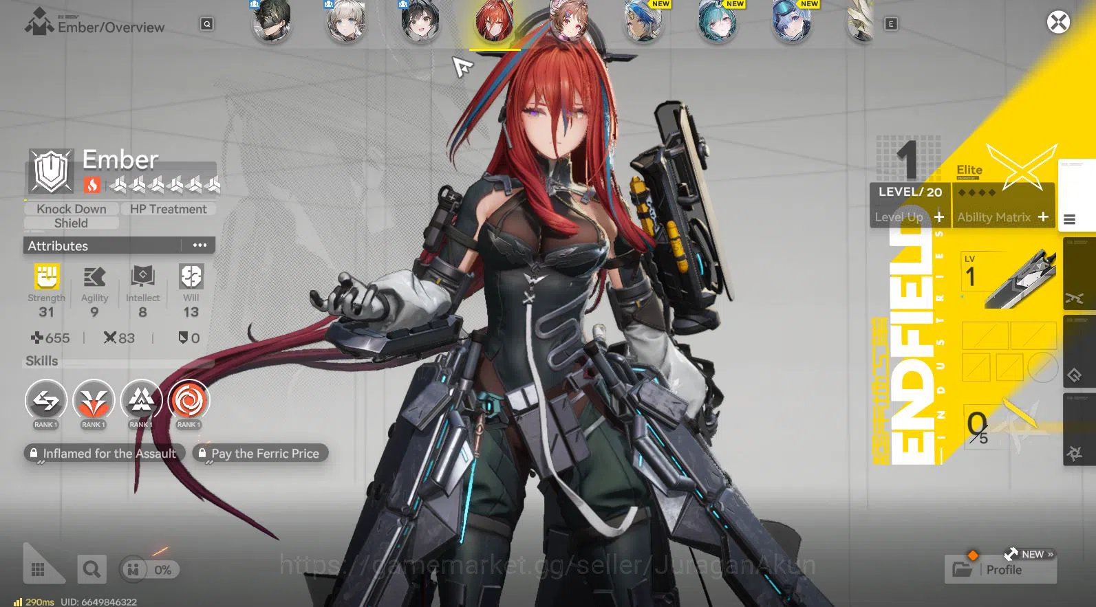 Arknights: Endfield Accounts NA/EU|Fresh Starter + Meta SSR Ember & Ardelia + 5 image 3
