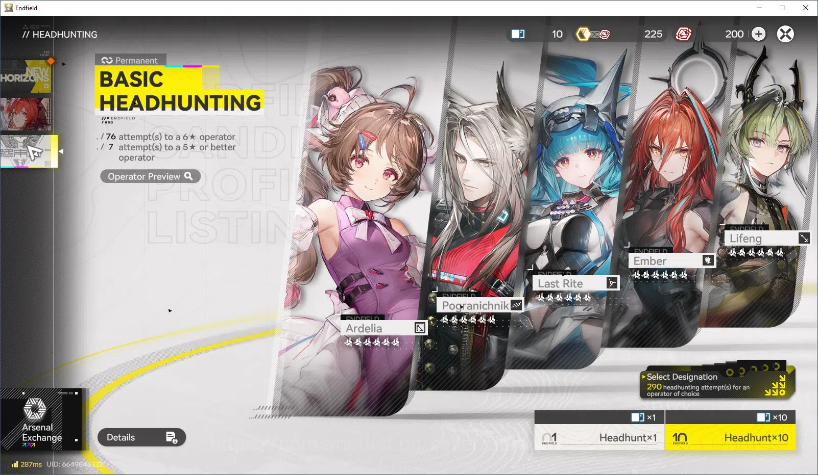 Arknights: Endfield Accounts NA/EU|Fresh Starter + Meta SSR Ember & Ardelia + 5 image 6