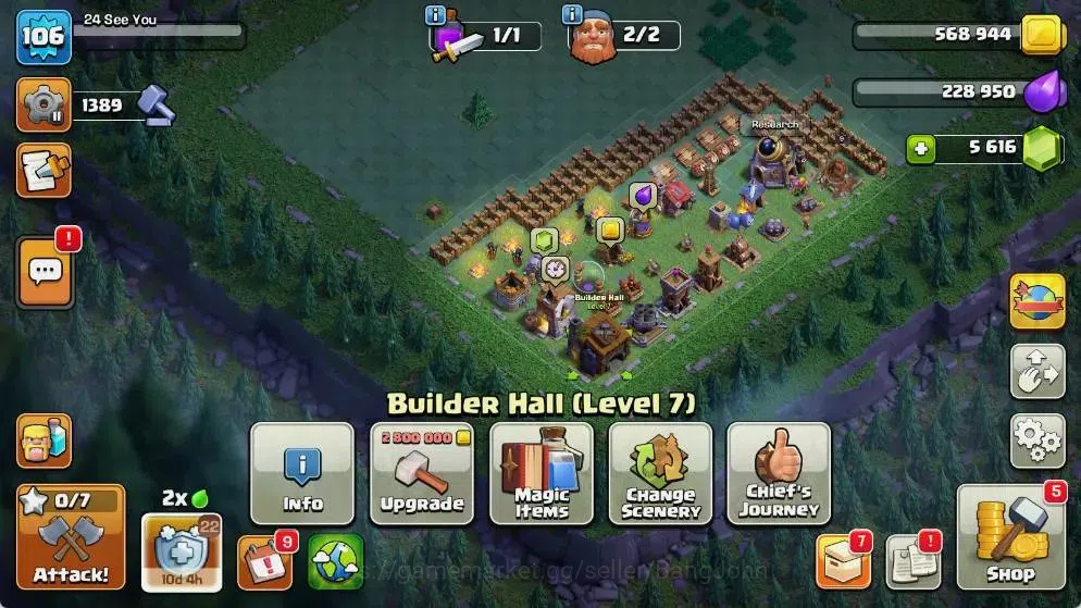 Clash of Clans Accounts Global |TH 17-BH 7|LVL 106|AQ 32 ,MP 7 ,GW 17 ,RC  image 18