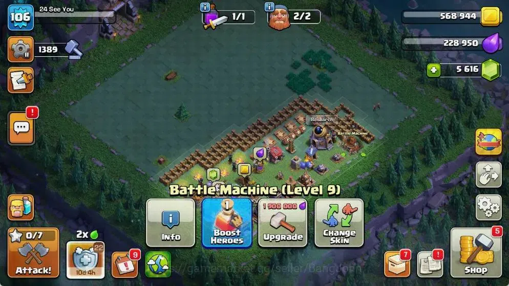 Clash of Clans Accounts Global |TH 17-BH 7|LVL 106|AQ 32 ,MP 7 ,GW 17 ,RC  image 19